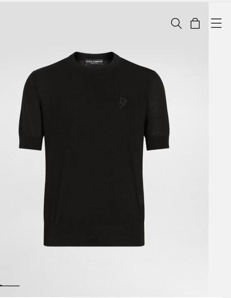 Мужская футболка Dolce & Gabbana мужской шелк черный 184647-2