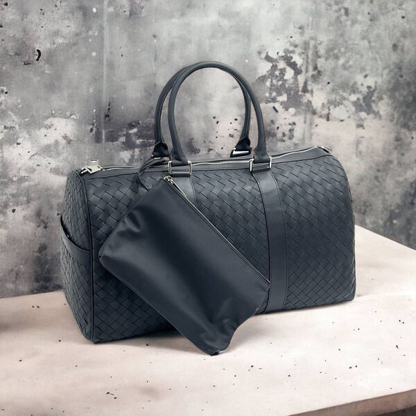 Дорожная сумка Bottega Veneta мужской кожа черный 19107-5