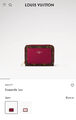 Кошелек Louis Vuitton женский канва бордовый 177887-2