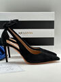 Туфли Aquazzura женский замша черный 100477-6