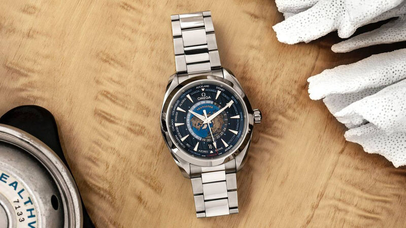 Мужские часы Omega Seamaster Aqua Terra синий 155573-6