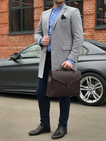 Портфель Bottega Veneta мужской кожа 61984-2