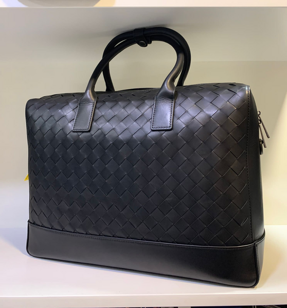 Мужской портфель Bottega Veneta мужской кожа черный 52036-2