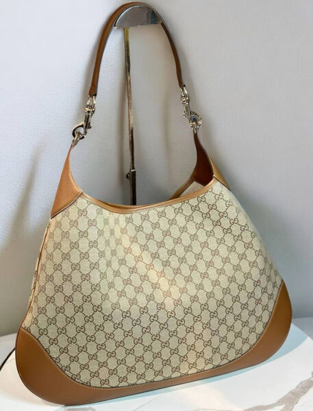 Сумка Gucci женский кожа бежевый 175446