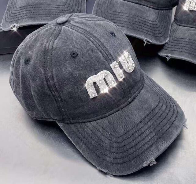 Кепка Miu Miu женский джинса графитовый 114675