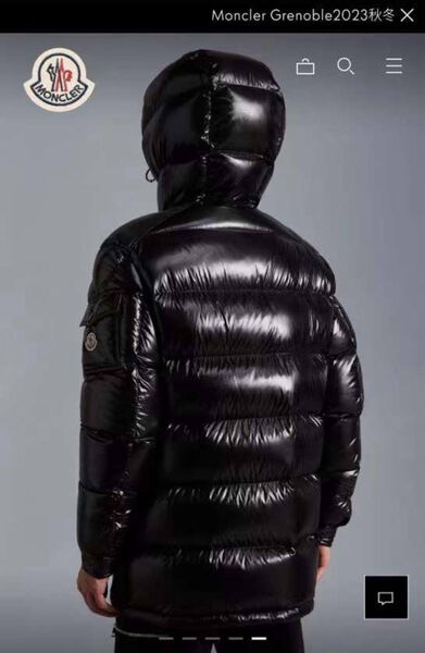 Мужской пуховик Moncler мужской черный 166519-2