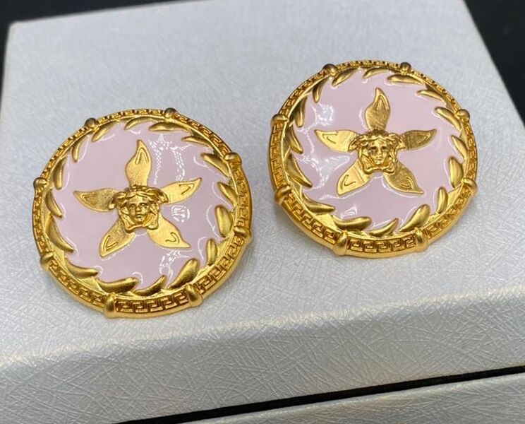 Серьги Versace розовый 70839