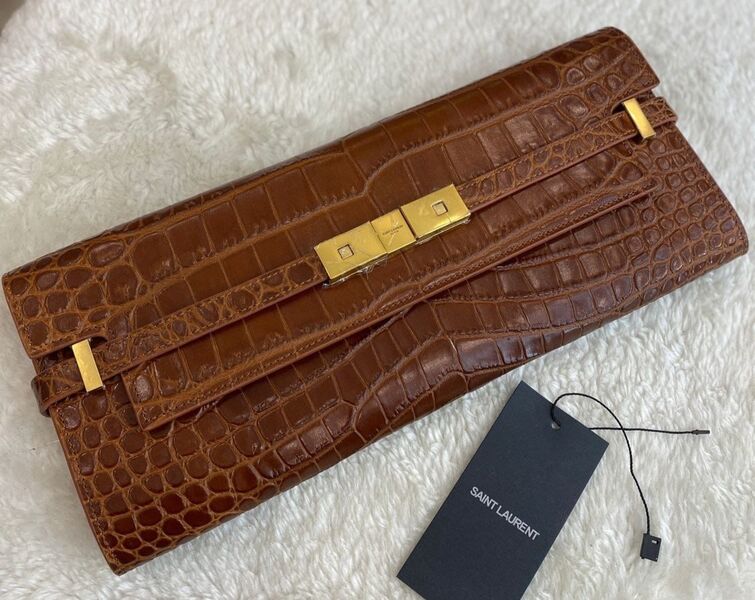 Клатч Saint Laurent Monhattan женский кожа 106905