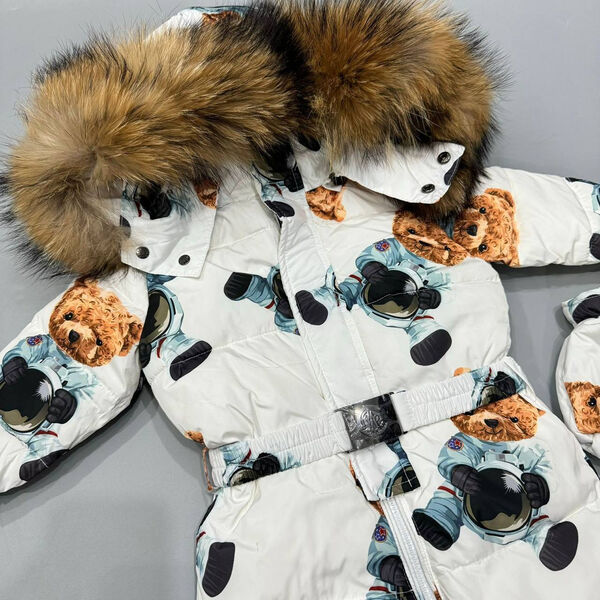 Детский комбинезон Moncler белый 166101-2