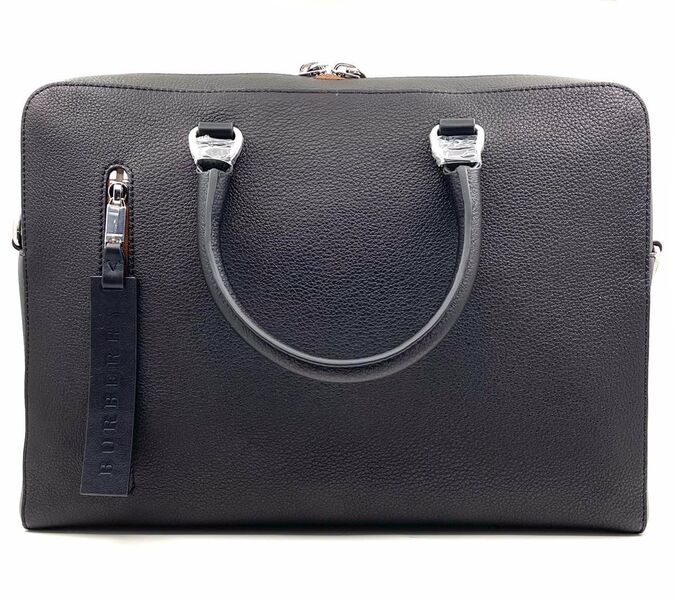 Мужской портфель Burberry мужской кожа черный 52058