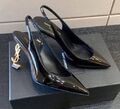 Туфли Saint Laurent женский кожа черный 101585