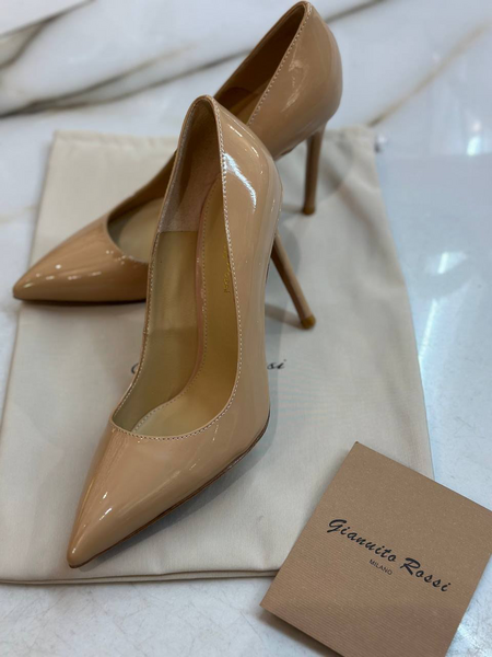 Туфли Gianvito Rossi женский кожа бежевый 80100-5