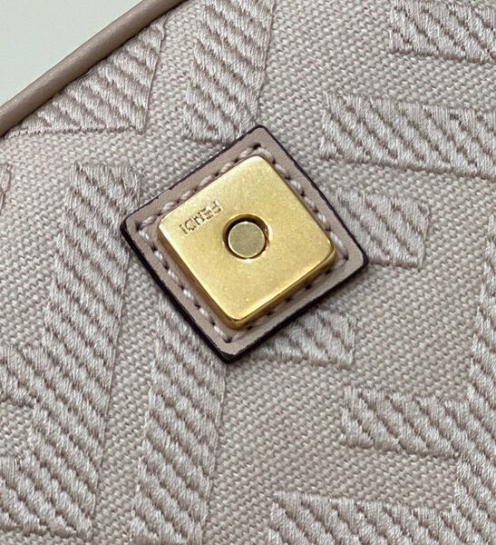 Сумка Fendi Baguette женский текстиль розовый 142096-9