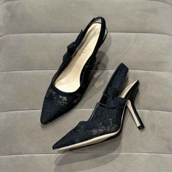 Туфли Christian Dior женский стразы черный 114978-7