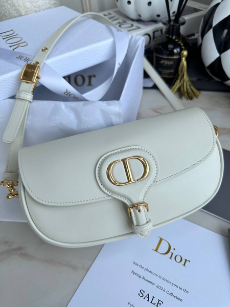Сумка Christian Dior Bobby женский кожа белый 74080-3