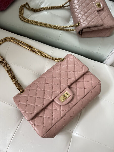 Сумка Chanel Vintage 25 см женский кожа оранжевый 102746-2
