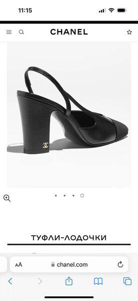 Туфли Chanel женский кожа черный 148020-4