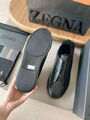 Мужские кеды Zegna мужской кожа черный 165922-10