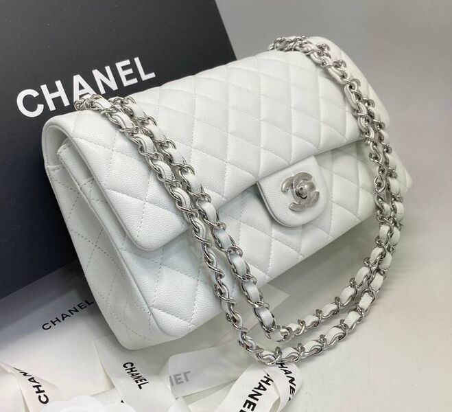 Сумка Chanel 2.55 женский кожа белый 171669