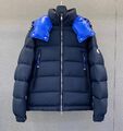 Мужской пуховик Moncler мужской синий 200581-1