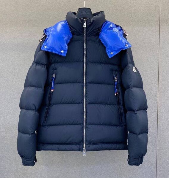 Мужской пуховик Moncler мужской синий 200581