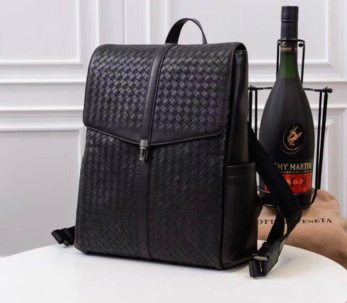 Мужская сумка-рюкзак Bottega Veneta мужской кожа черный 108399-9