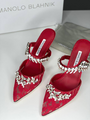 Туфли Manolo Blahnik женский бордовый 80813-3