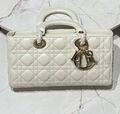 Сумка Christian Dior Lady женский кожа белый 142726-1