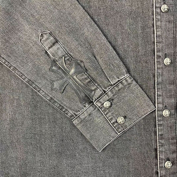 Мужская рубашка Chrome Hearts мужской графитовый 121864-4