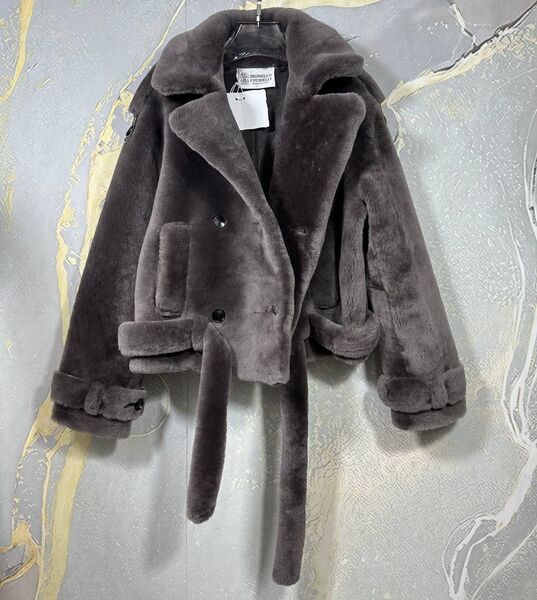 Дубленка Brunello Cucinelli женский графитовый 170620