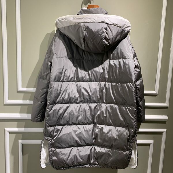 Пуховик Brunello Cucinelli женский графитовый 62292-7