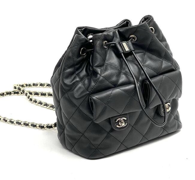 Сумка Chanel женский кожа черный 149778