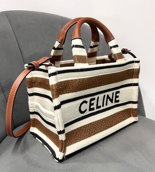 Сумка Celine женский текстиль белый 198536
