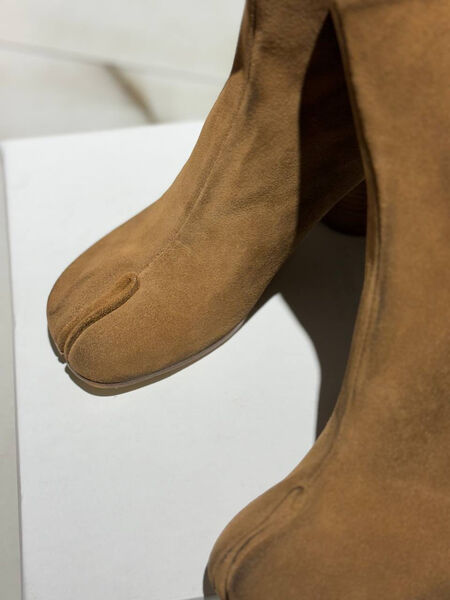 Ботильоны Maison Margiela женский замша бежевый 159787-2