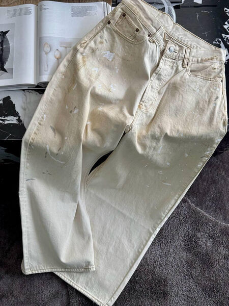 Джинсы Acne Studios женский бежевый 195109-3