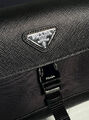 Мужская сумка мессенджер Prada мужской кожа черный 170415-8