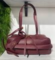 Сумка Balenciaga Carrie женский кожа chèvre бордовый 186350