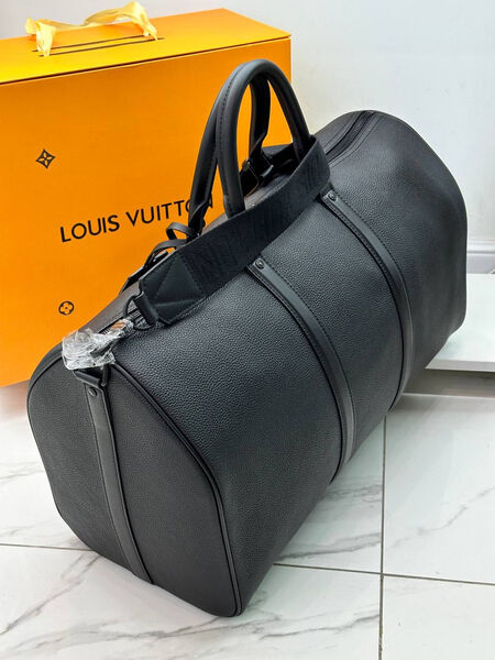 Дорожная сумка Louis Vuitton мужской кожа черный 99277-2