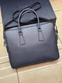 Мужской портфель Prada мужской кожа синий 170379-2