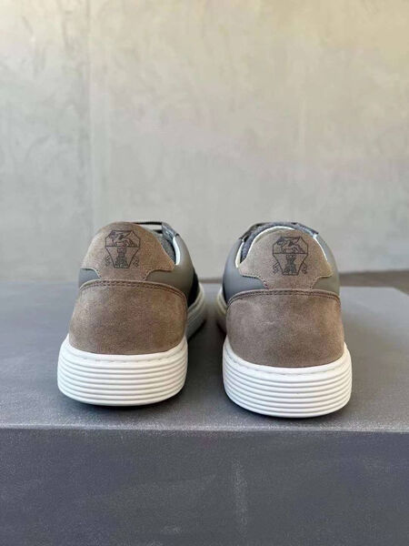 Мужские кеды Brunello Cucinelli мужской замша синий 146588-5