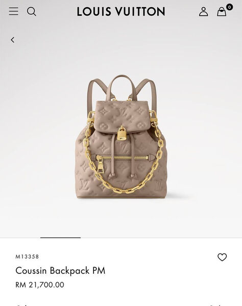 Рюкзак Louis Vuitton женский кожа бежевый 197128-3