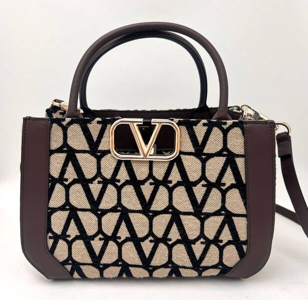Сумка Valentino женский текстиль бежевый 182157