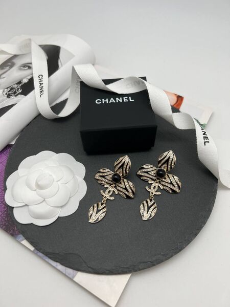 Серьги Chanel черный 175851-3