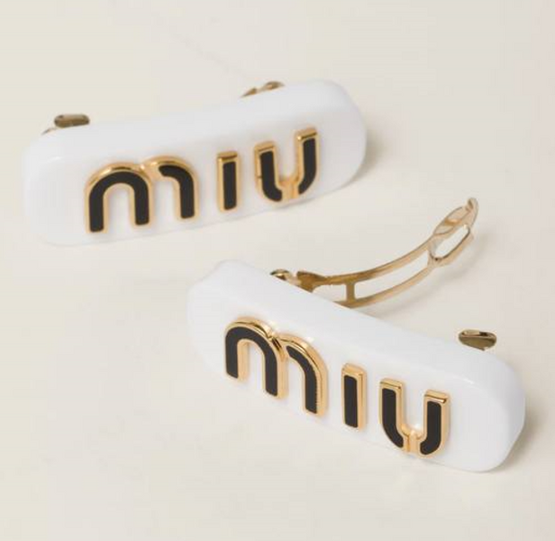 Заколки Miu Miu белый 175913