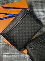 Клатч мужской Louis Vuitton мужской канва графитовый 26214-3