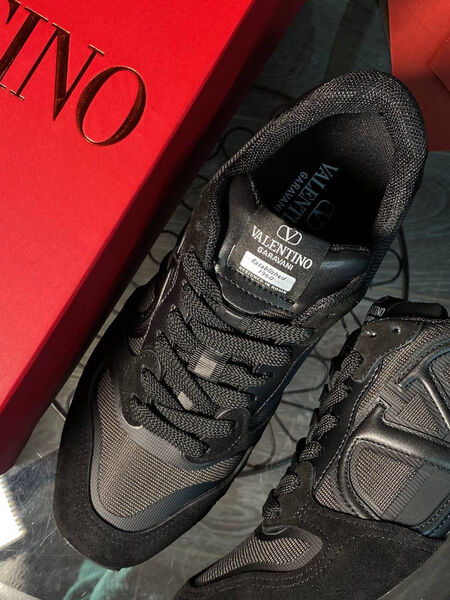 Мужские кроссовки Valentino мужской текстиль черный 131279-11