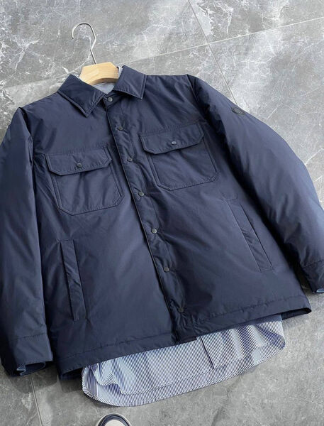 Мужская куртка Moncler мужской синий 167837-4