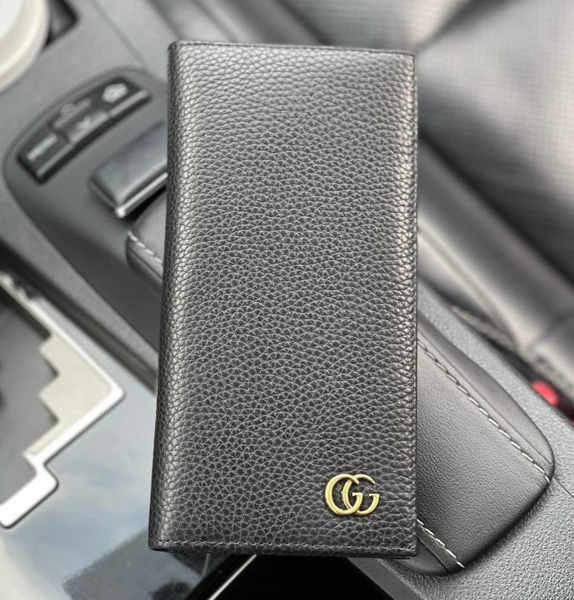 Мужской купюрник Gucci мужской кожа черный 51902