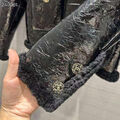Дубленка Chanel женский черный 125606-3