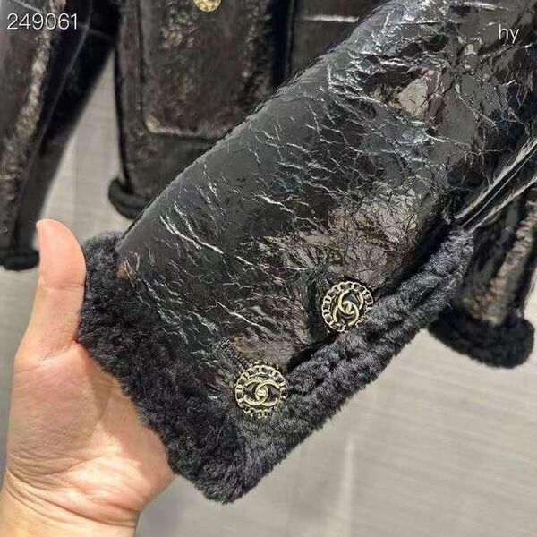 Дубленка Chanel женский черный 125606-3